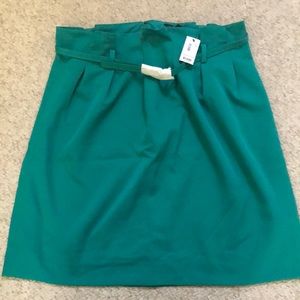 The Limited green skirt with skinny belt - BNWT